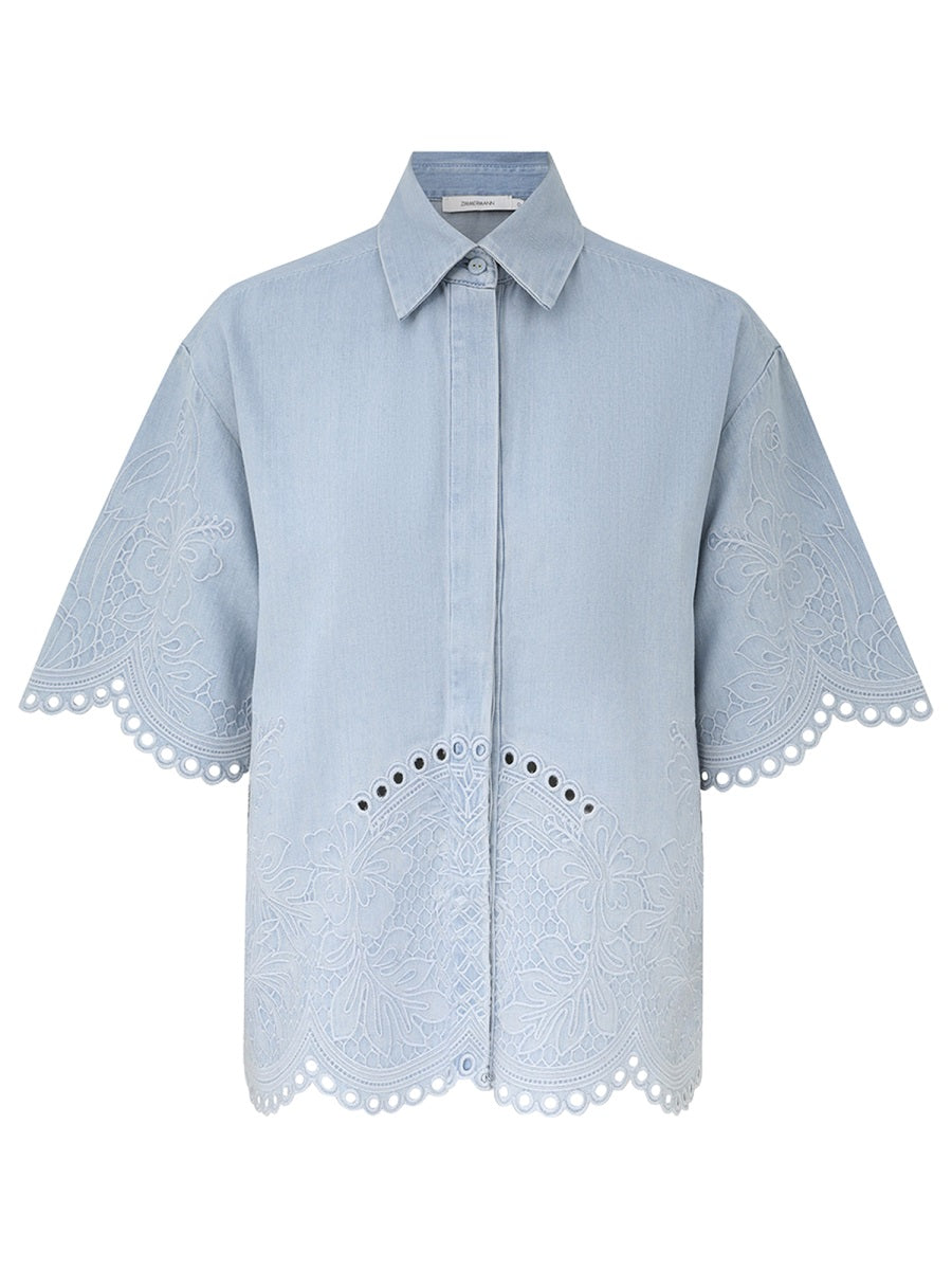 Zimmermann Women Denim Shirt "Daylight" ZIMMERMANN