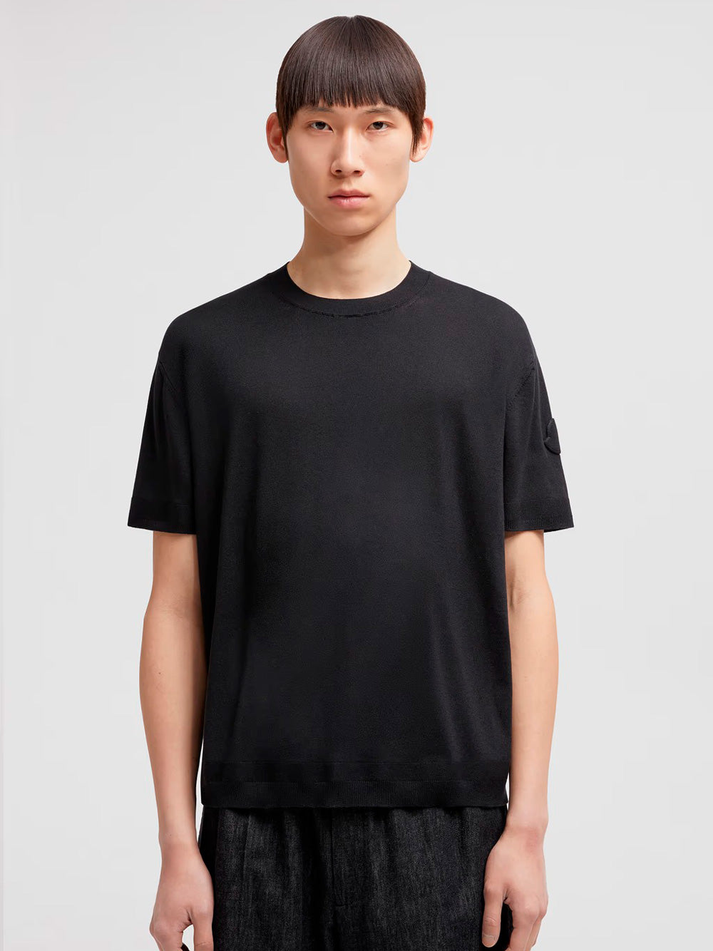 Moncler Men Silk & Cotton Knit T-Shirt MONCLER