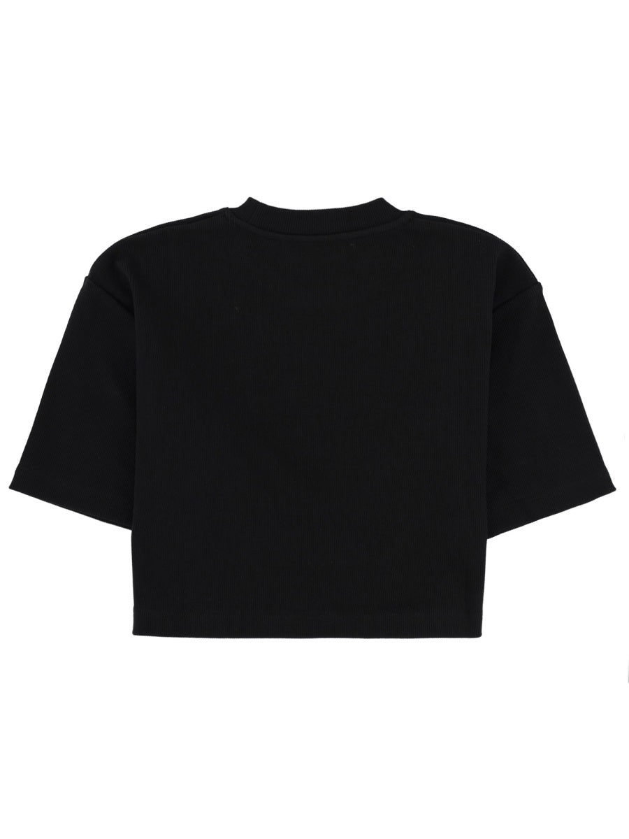 Off-White Women Cropped T-Shirt With Logo OFF-WHITE