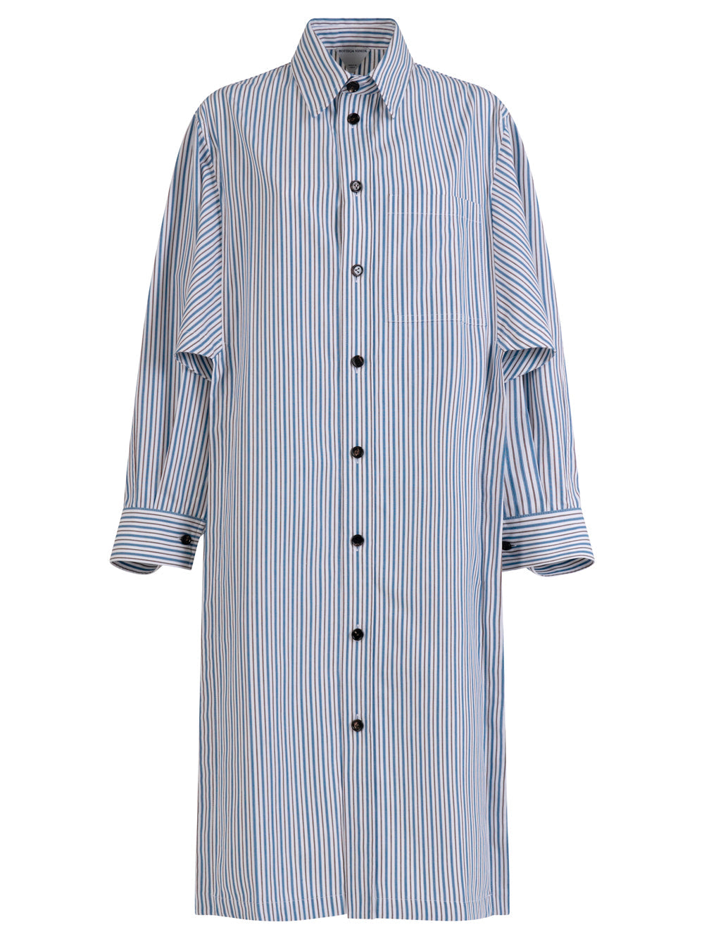 Bottega Veneta Women Light Cotton Striped Dress BOTTEGA VENETA