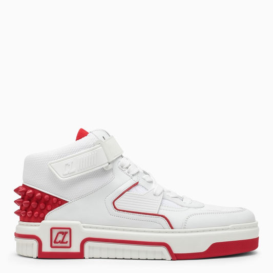 Christian Louboutin White/Red Astroloubi Mid Sneakers Men