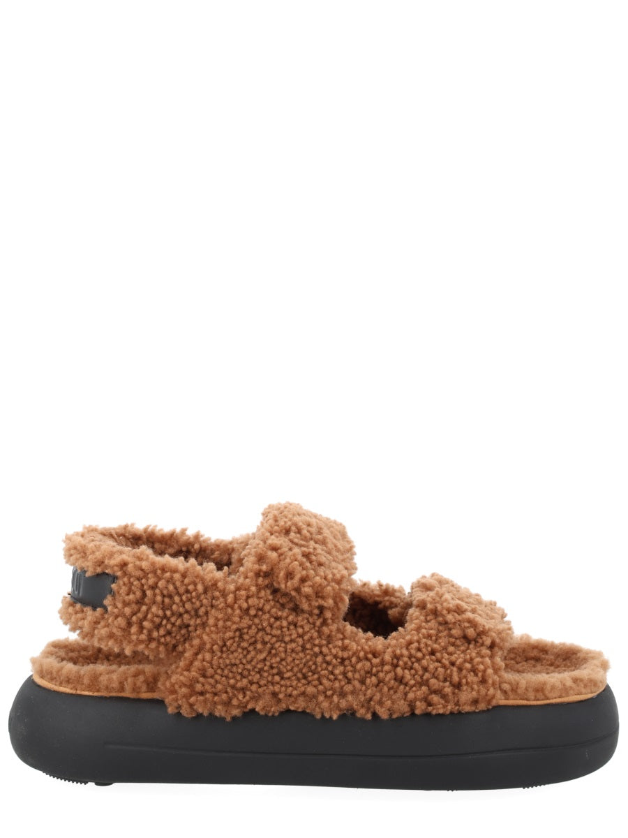 Moon Boot Women Shearling Sandal
