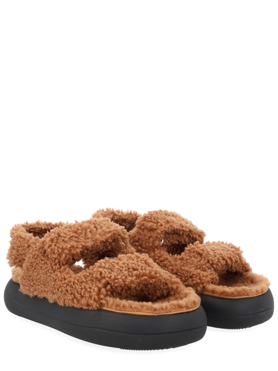 Moon Boot Women Shearling Sandal