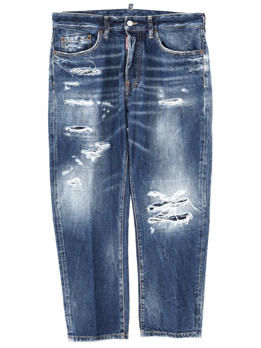 Dsquared Men Jeans With "Destroyed" Details DSQUARED2