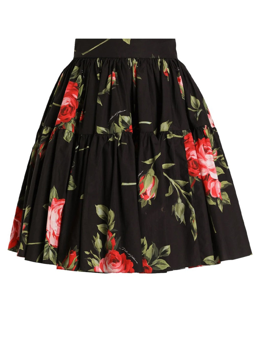 Dolce & Gabbana Women Miniskirt With "Bouquet" Print DOLCE & GABBANA