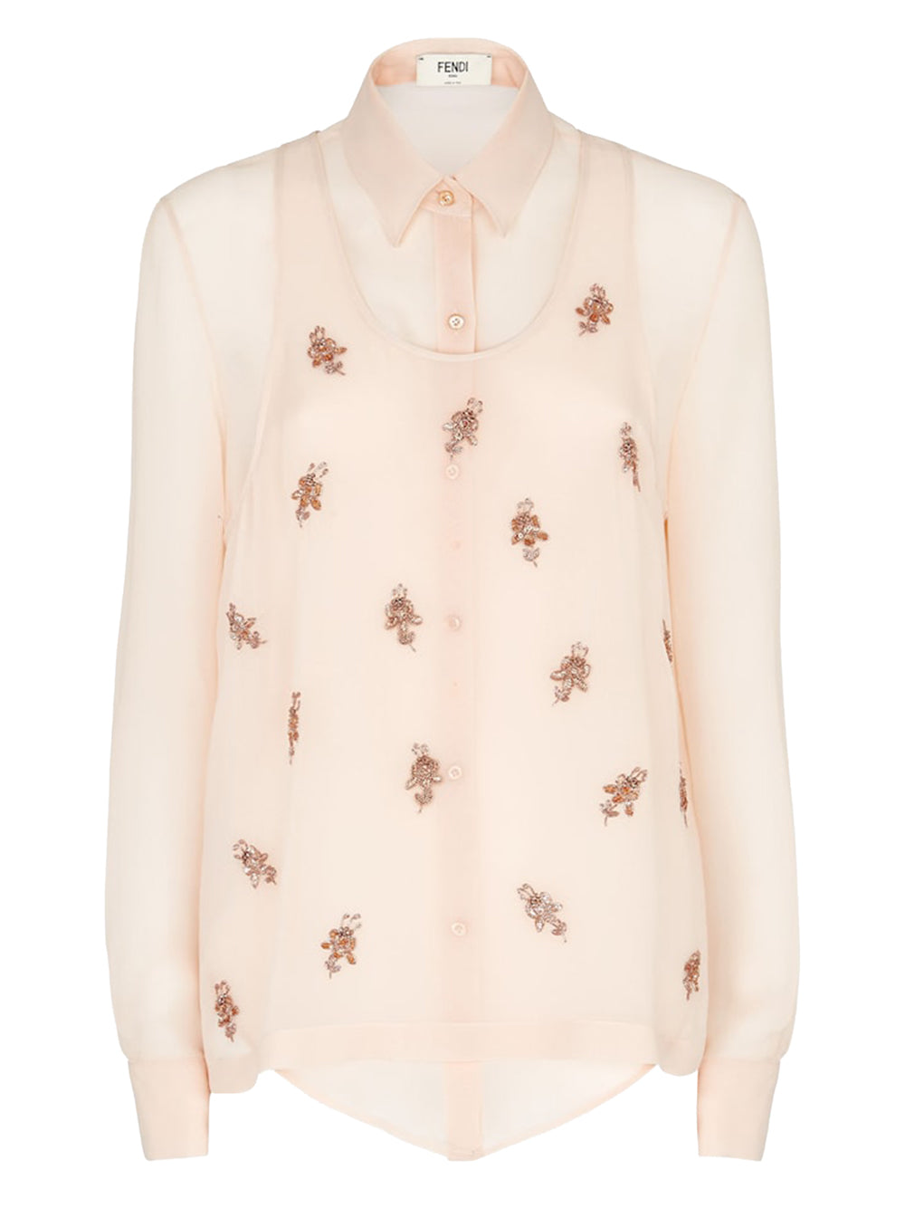 Fendi Women Silk Georgette Top FENDI