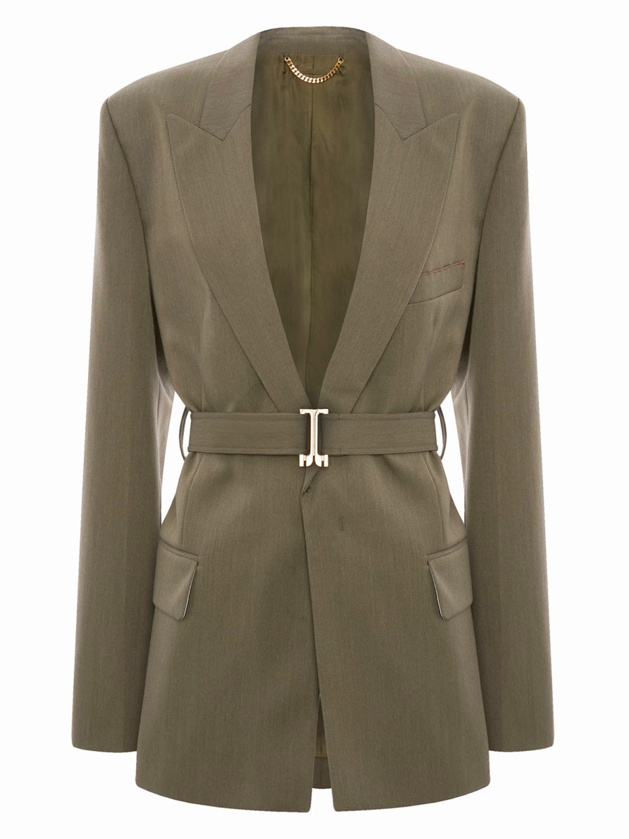 Victoria Beckham Women Tailored Blazer With Belt VICTORIA BECKHAM