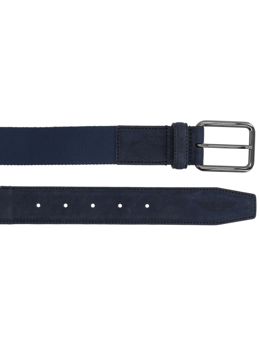 Boss Men "Boss X Aston Martin" Leather Belt BOSS