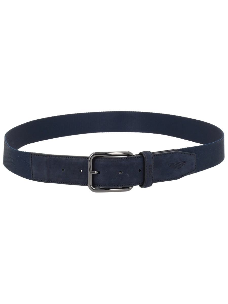 Boss Men "Boss X Aston Martin" Leather Belt BOSS