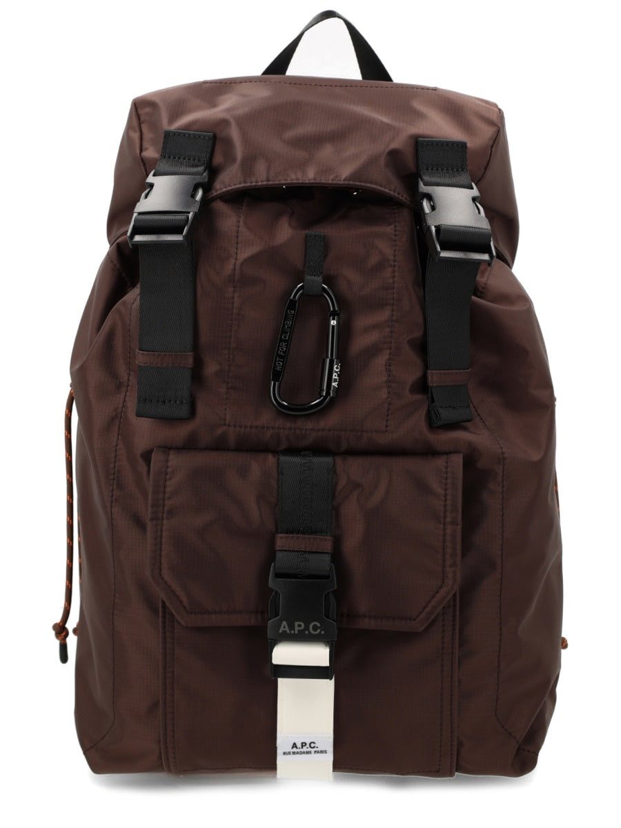 A.P.C. Men Backpack "Trek" With Logo A.P.C.