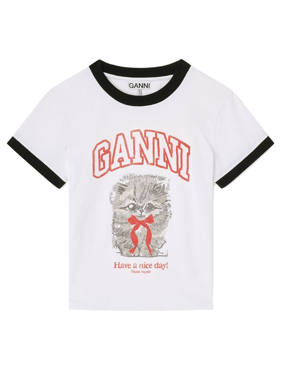 Ganni Women T-Shirt "Kitty" GANNI