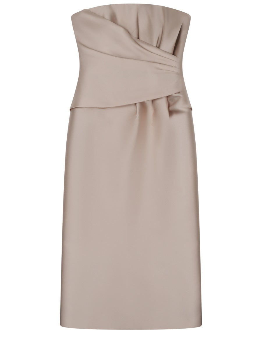 Alberta Ferretti Women Midi Dress With Drape ALBERTA FERRETTI