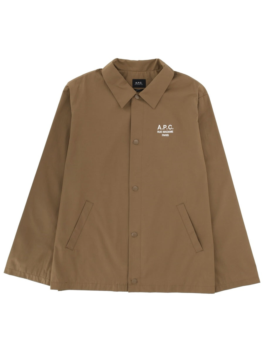 A.P.C. Men Jacket With Embroidered Logo A.P.C.