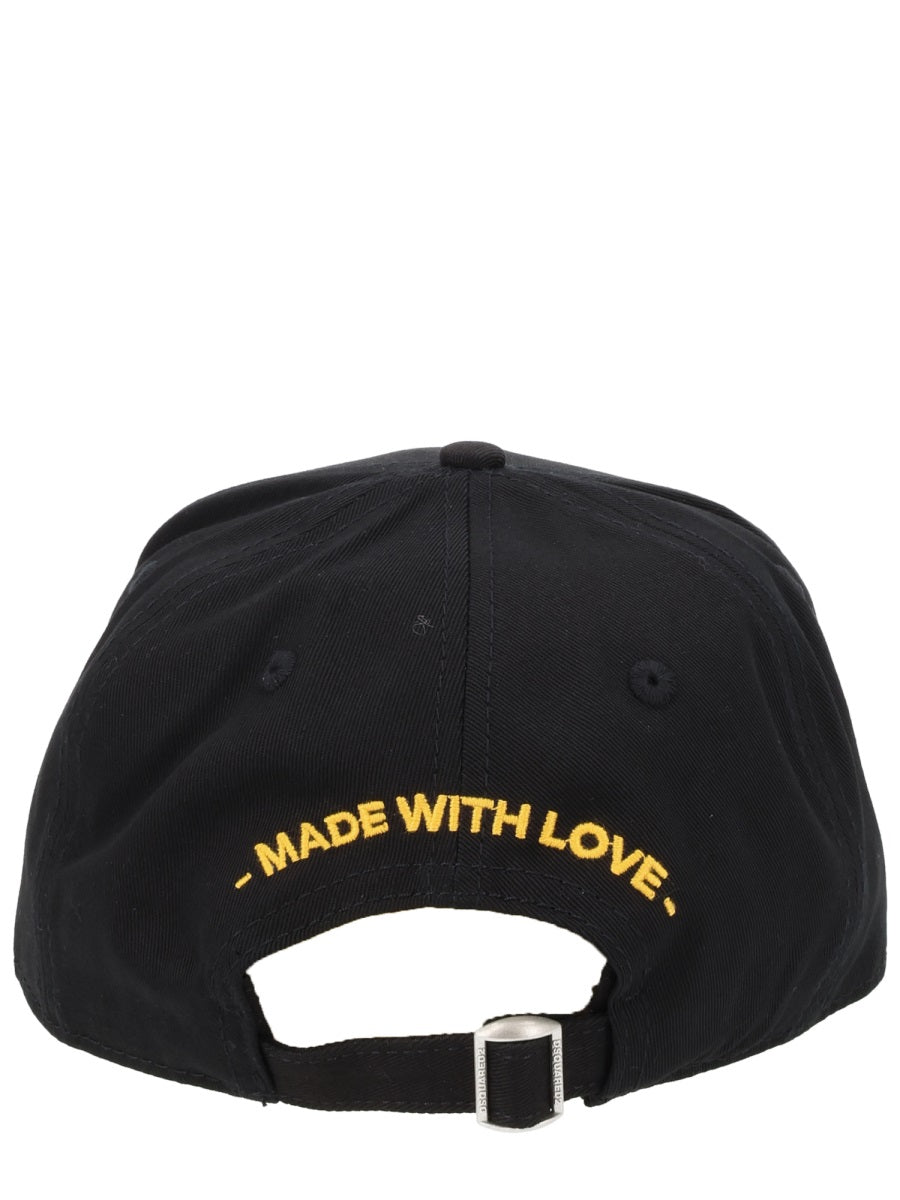 Dsquared Men Baseball Hat With Logo Patch DSQUARED2