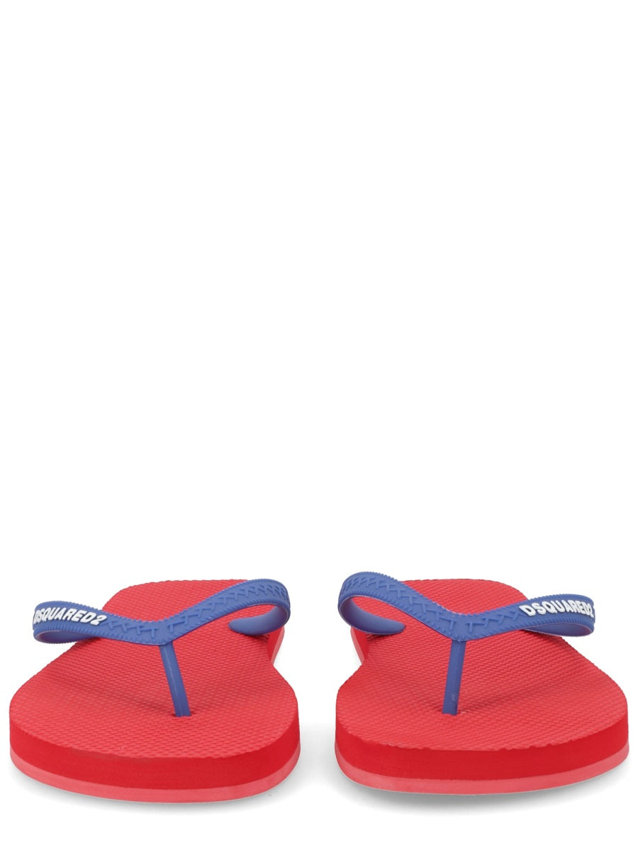 Dsquared Men Flip Plop Slipper With Logo DSQUARED2