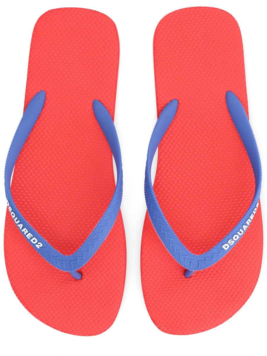 Dsquared Men Flip Plop Slipper With Logo DSQUARED2