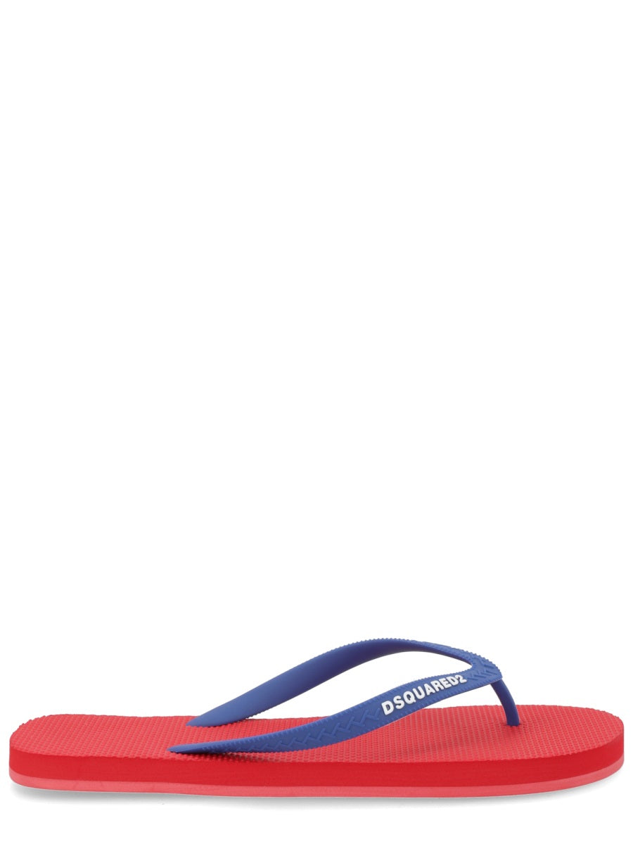 Dsquared Men Flip Plop Slipper With Logo DSQUARED2
