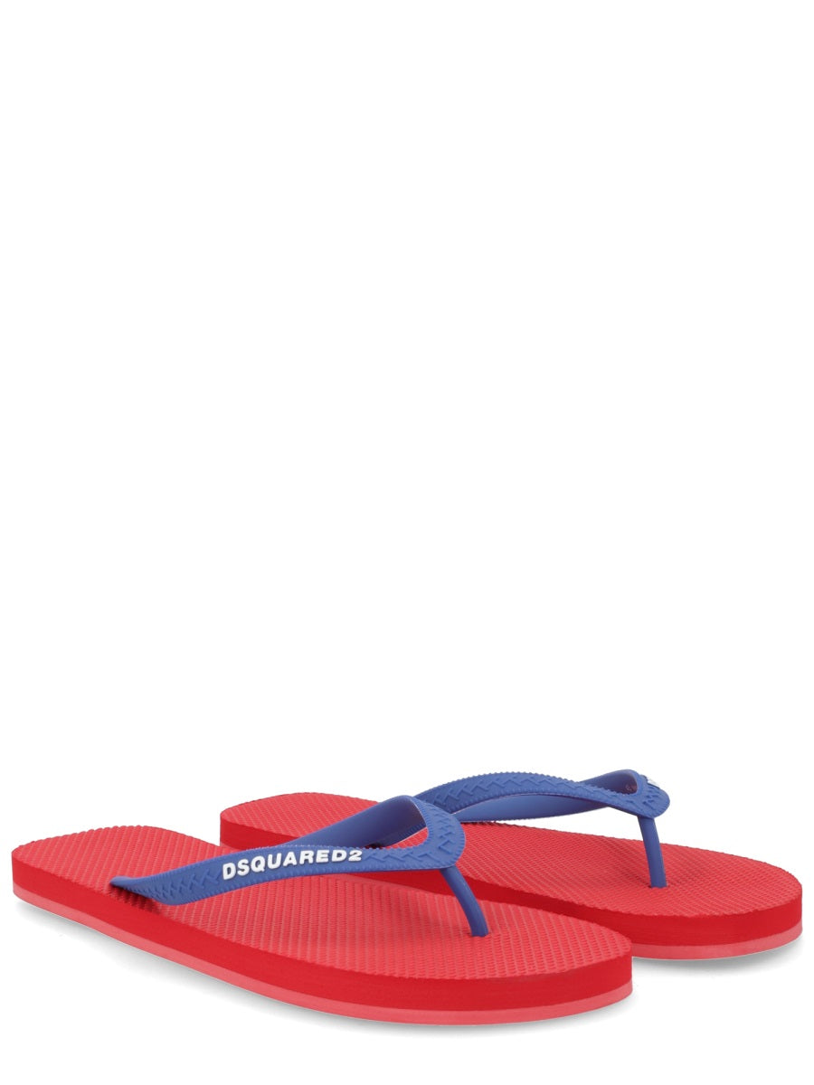 Dsquared Men Flip Plop Slipper With Logo DSQUARED2
