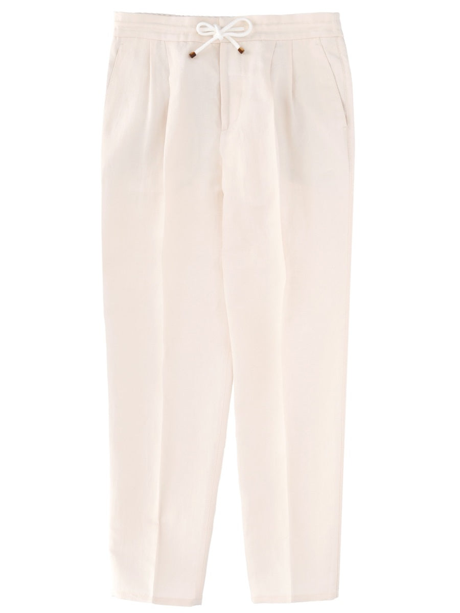 Brunello Cucinelli Men Linen Pants BRUNELLO CUCINELLI