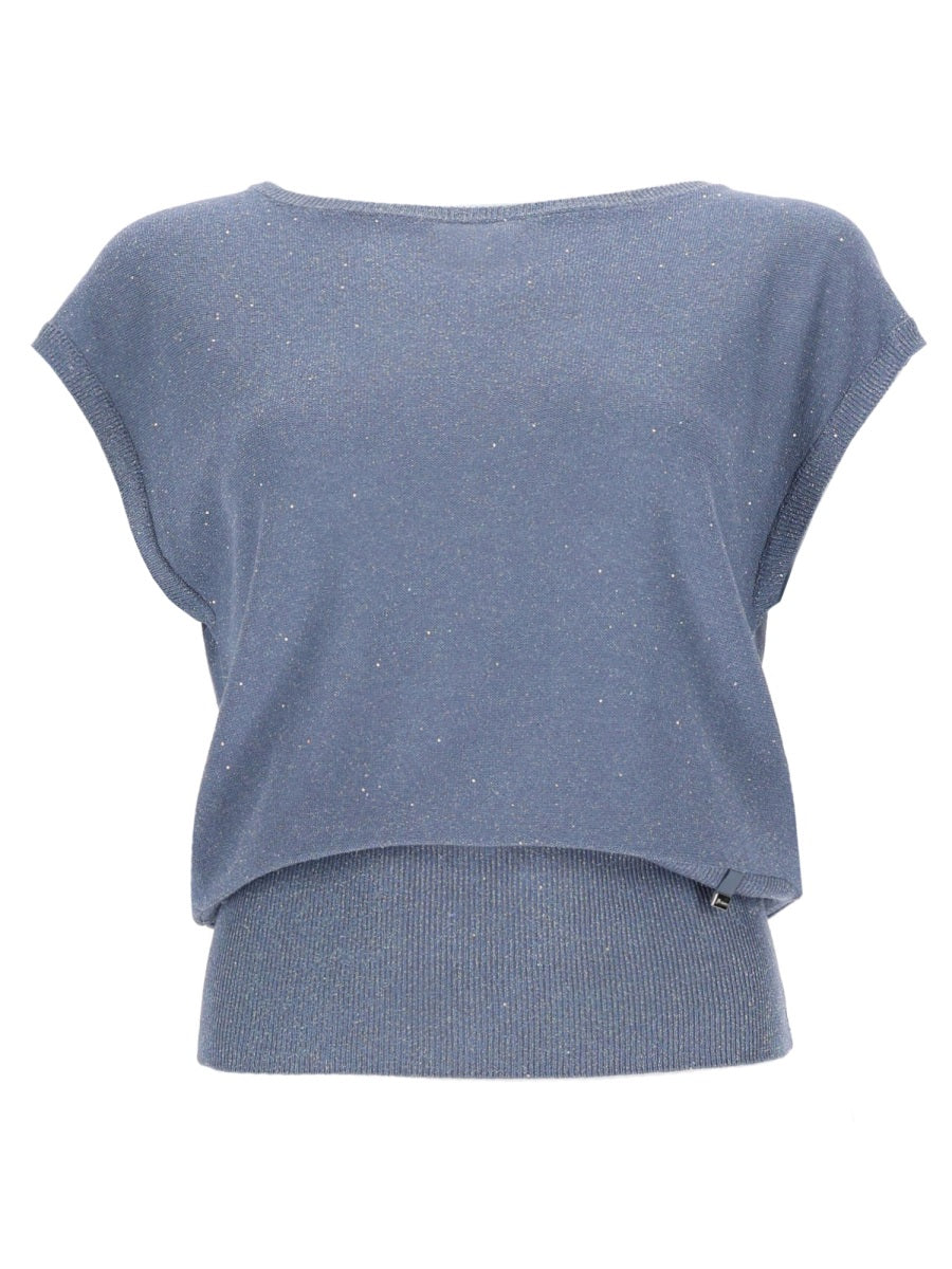Herno Women Sequined T-Shirt HERNO