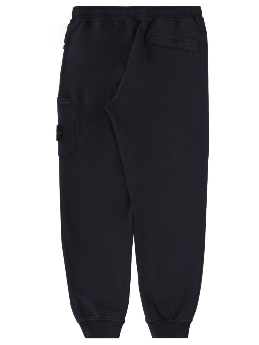 Stone Island Men Jogger Pants With Logo Patch STONE ISLAND