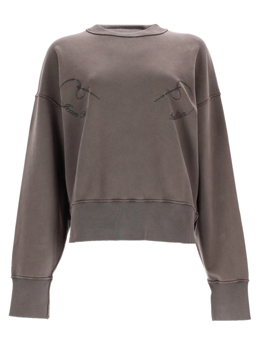 Jean Paul Gaultier Women Sweatshirt With Embroidery JEAN PAUL GAULTIER