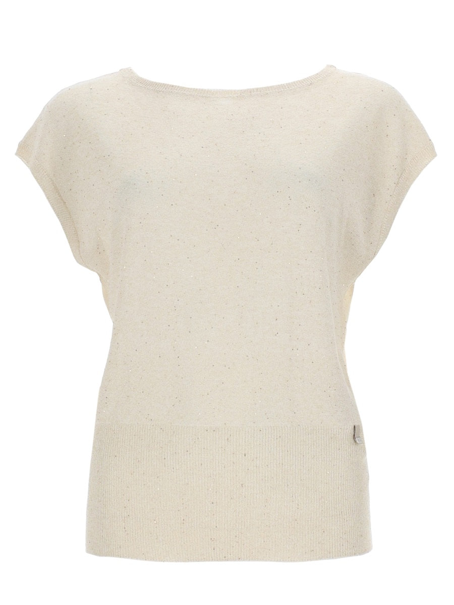 Herno Women Sequined T-Shirt HERNO