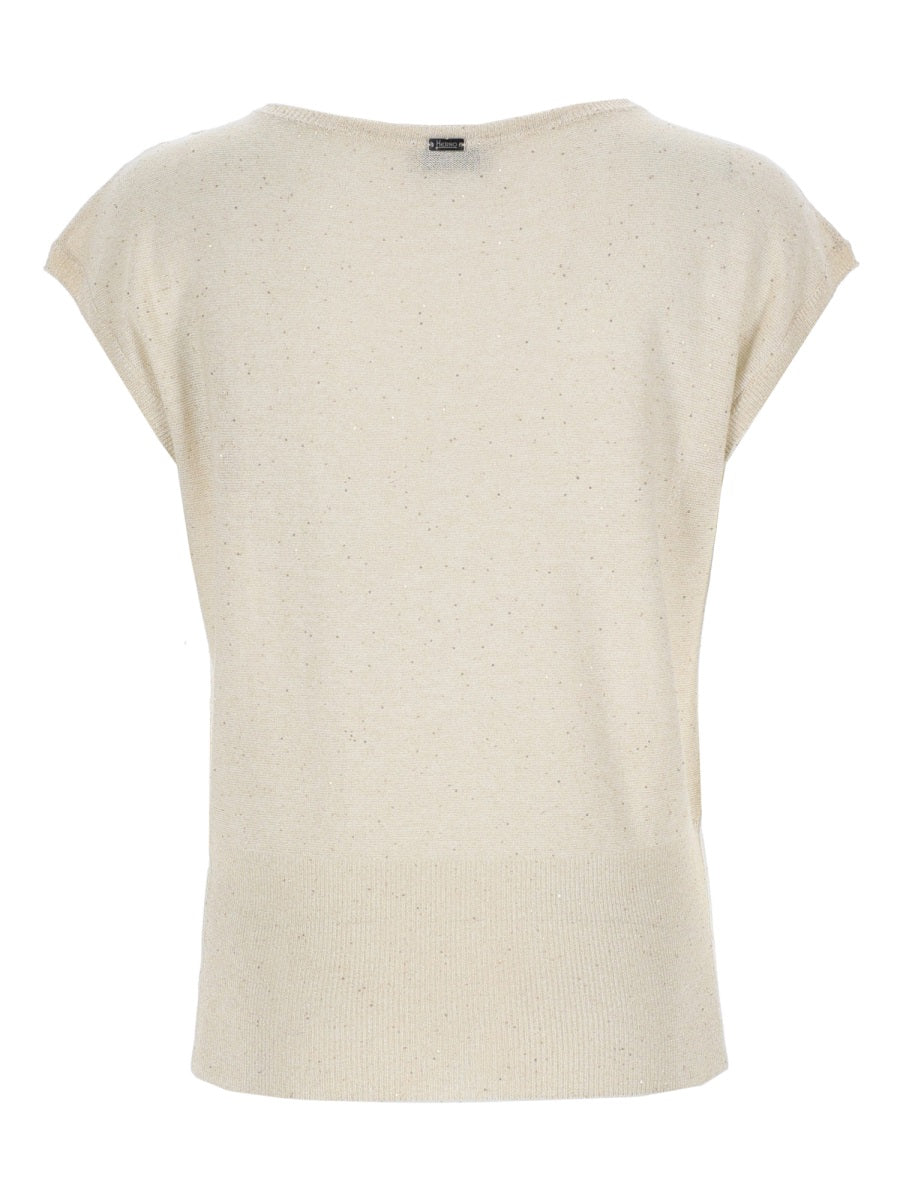 Herno Women Sequined T-Shirt HERNO
