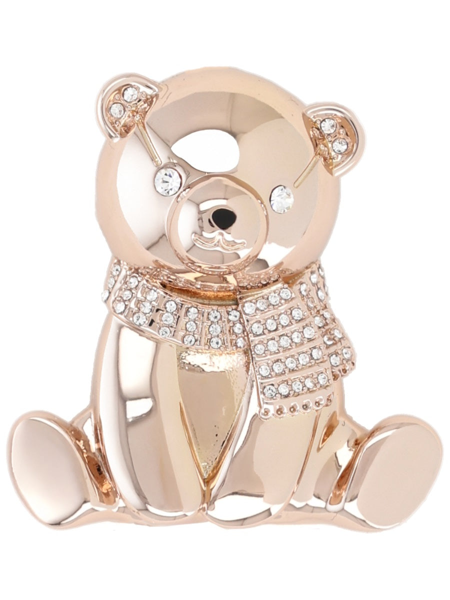 Max Mara Women Metal And Rhinestone Brooch