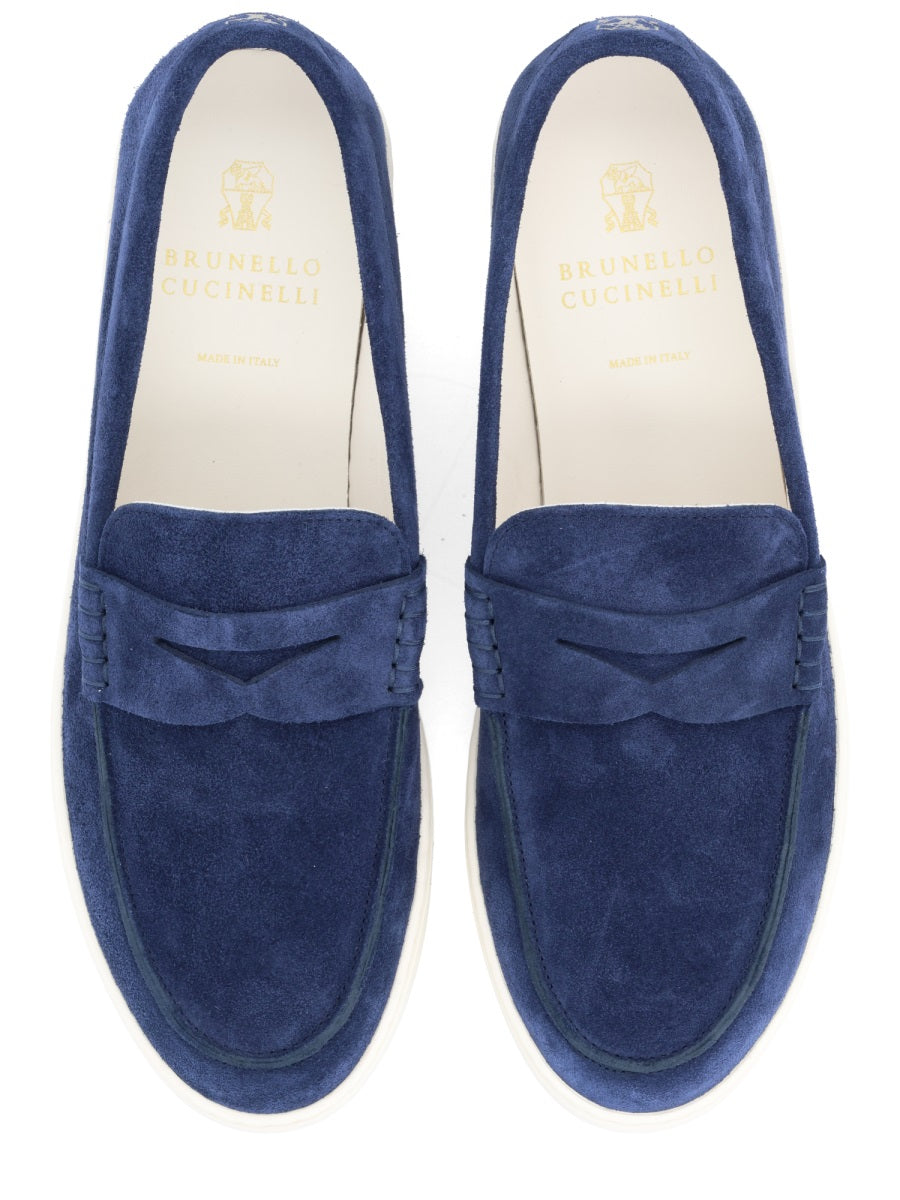 Brunello Cucinelli Men Suede Loafer BRUNELLO CUCINELLI