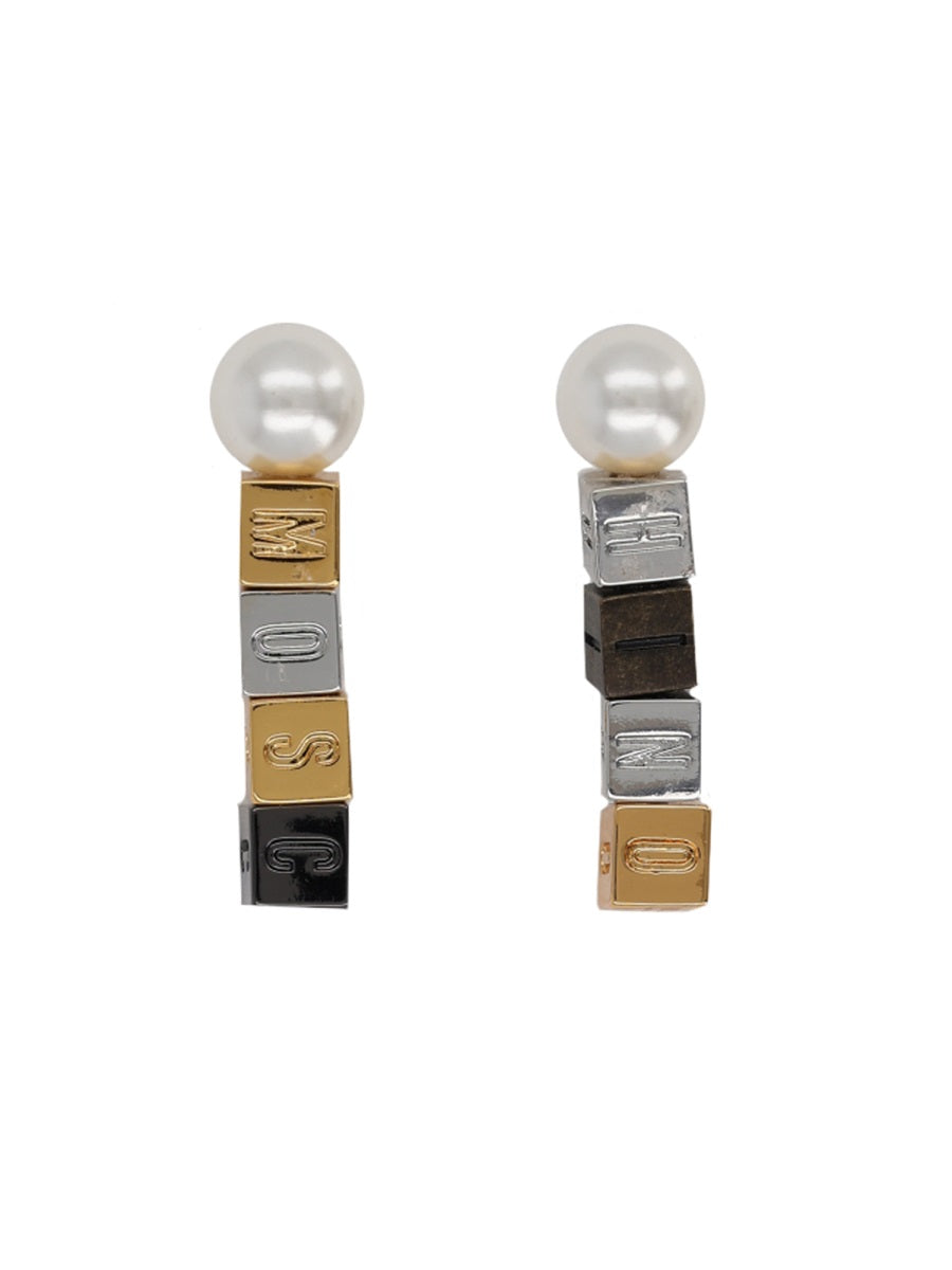 Moschino Women Earrings With Pearls MOSCHINO