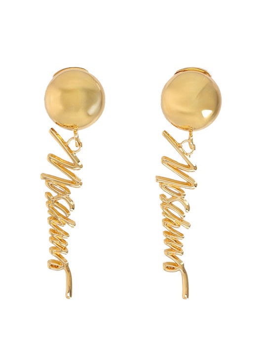 Moschino Women Logo Earrings MOSCHINO