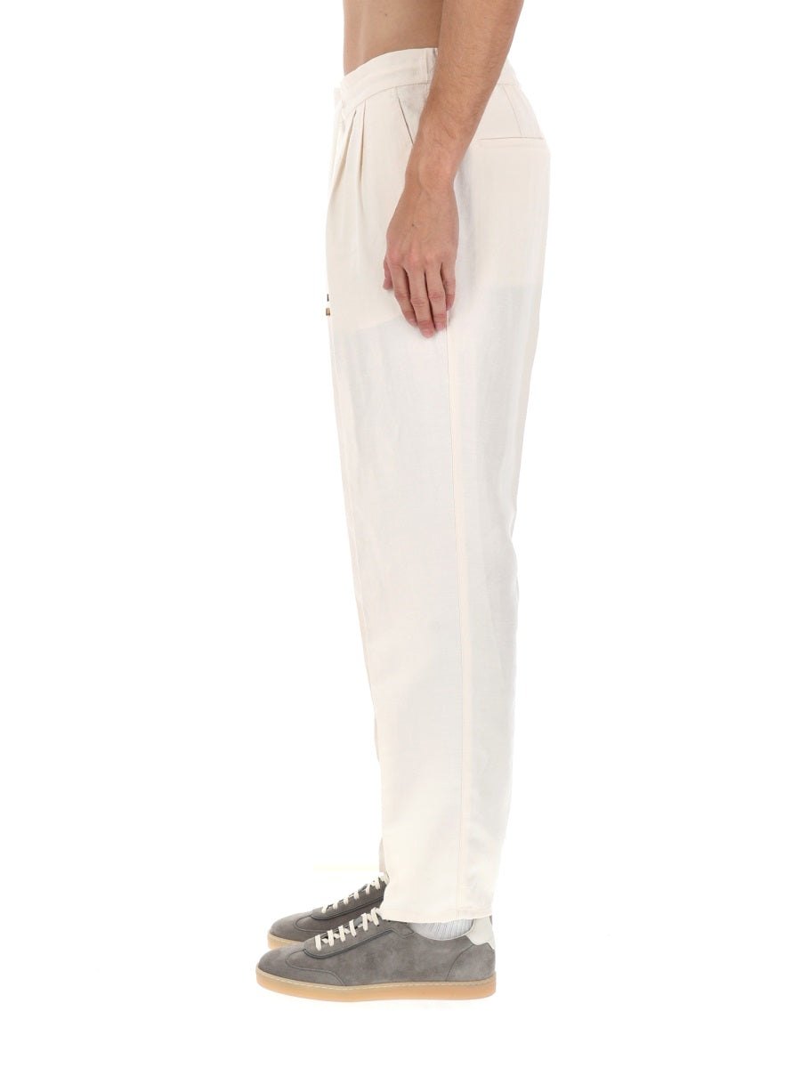 Brunello Cucinelli Men Linen Pants BRUNELLO CUCINELLI