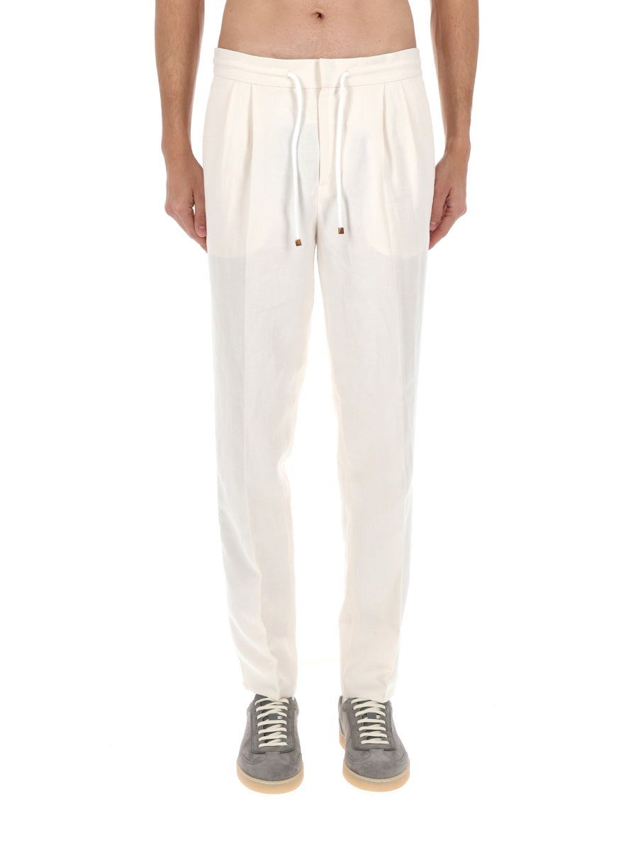 Brunello Cucinelli Men Linen Pants BRUNELLO CUCINELLI