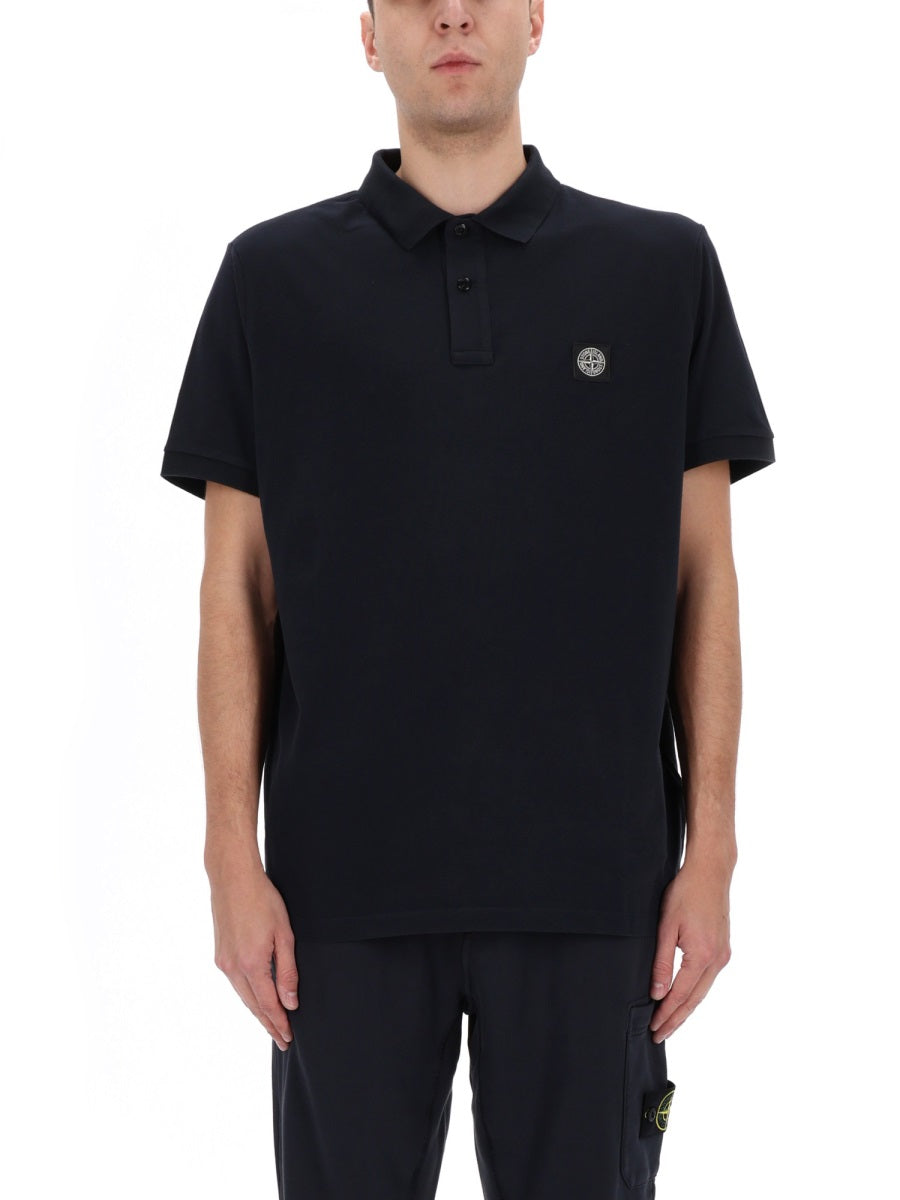Stone Island Men Polo With Logo STONE ISLAND
