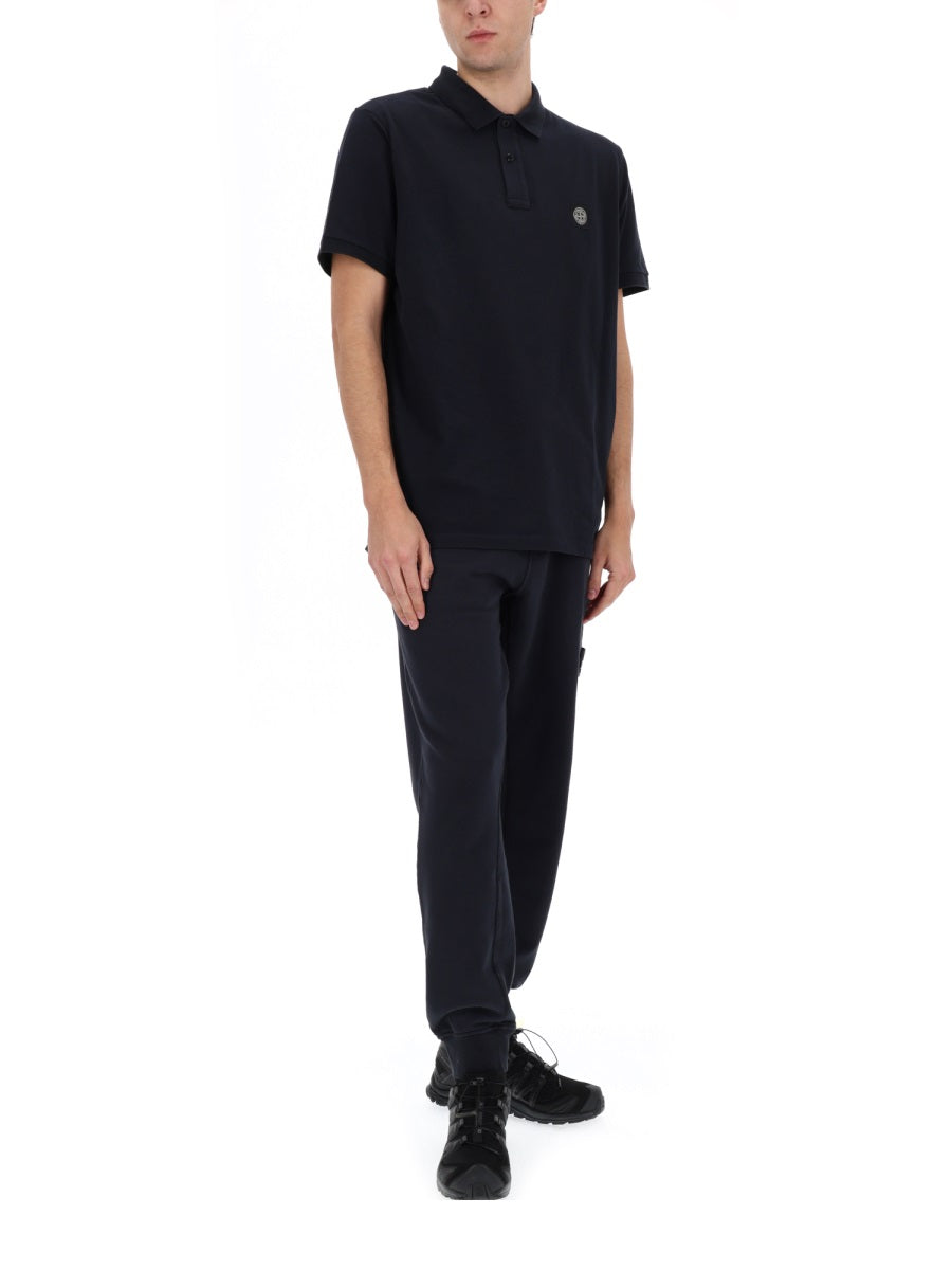 Stone Island Men Jogger Pants With Logo Patch STONE ISLAND