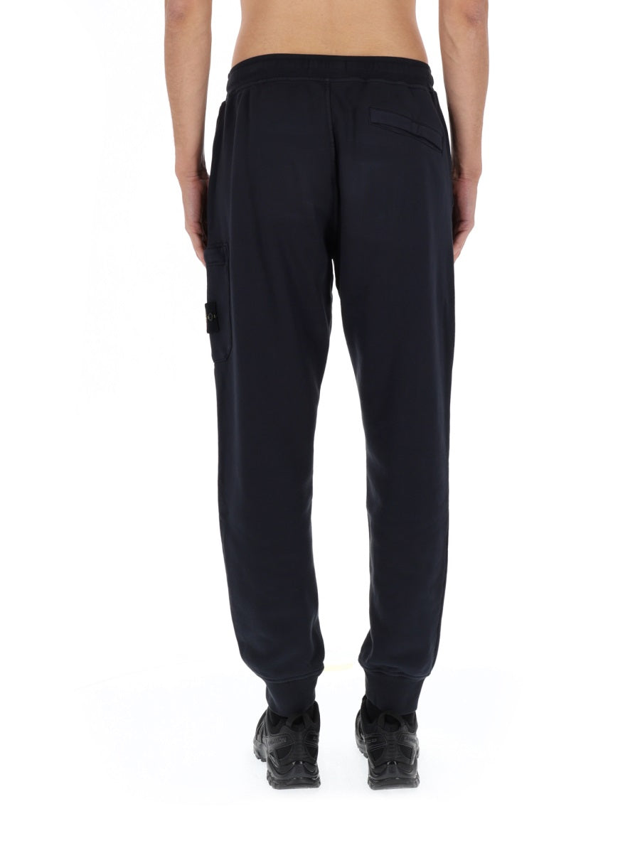 Stone Island Men Jogger Pants With Logo Patch STONE ISLAND