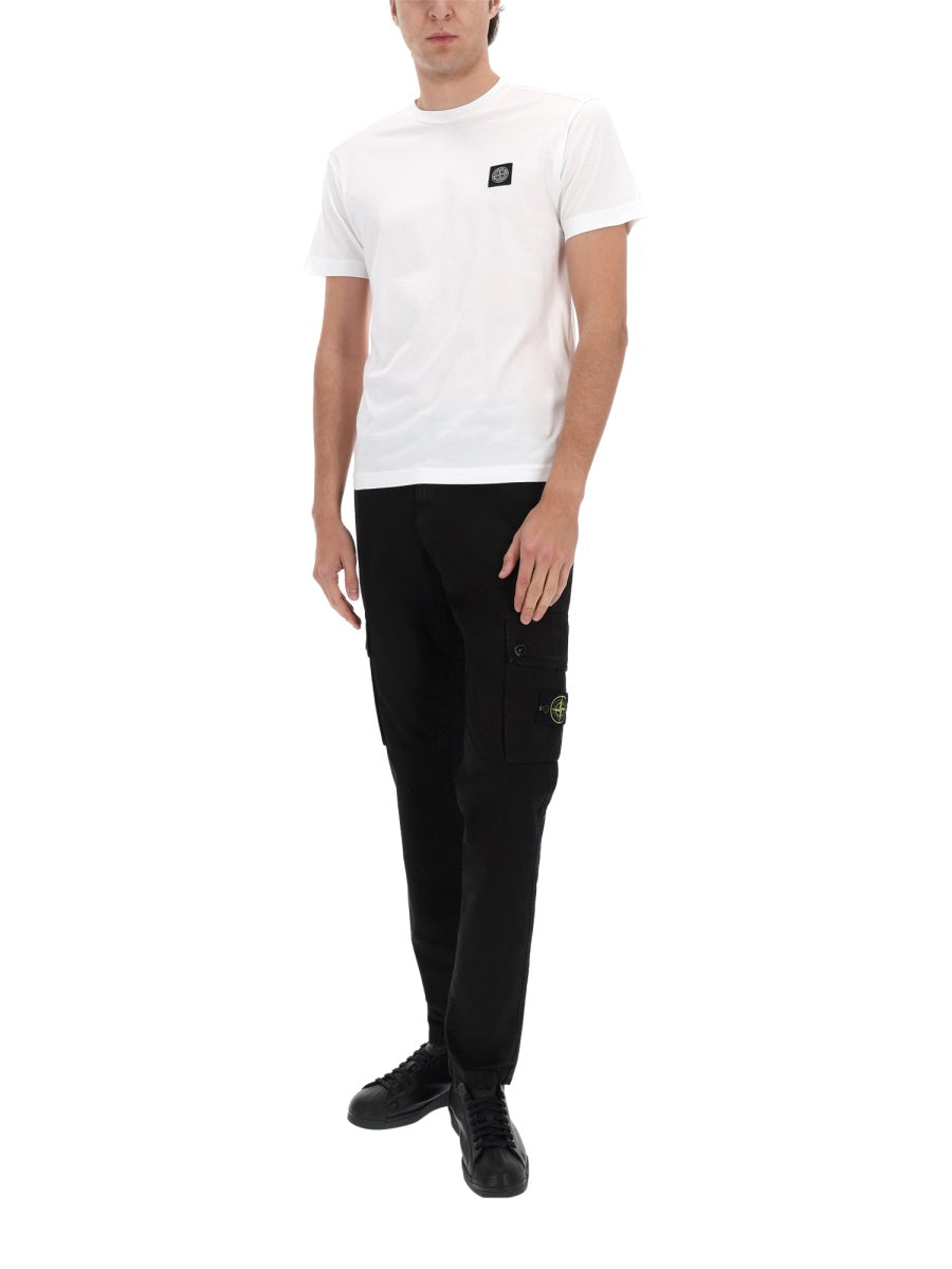 Stone Island Men Cargo Pants With Logo Patch STONE ISLAND