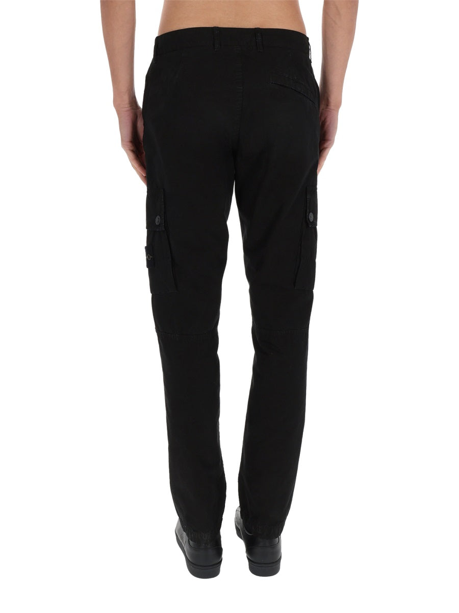 Stone Island Men Cargo Pants With Logo Patch STONE ISLAND