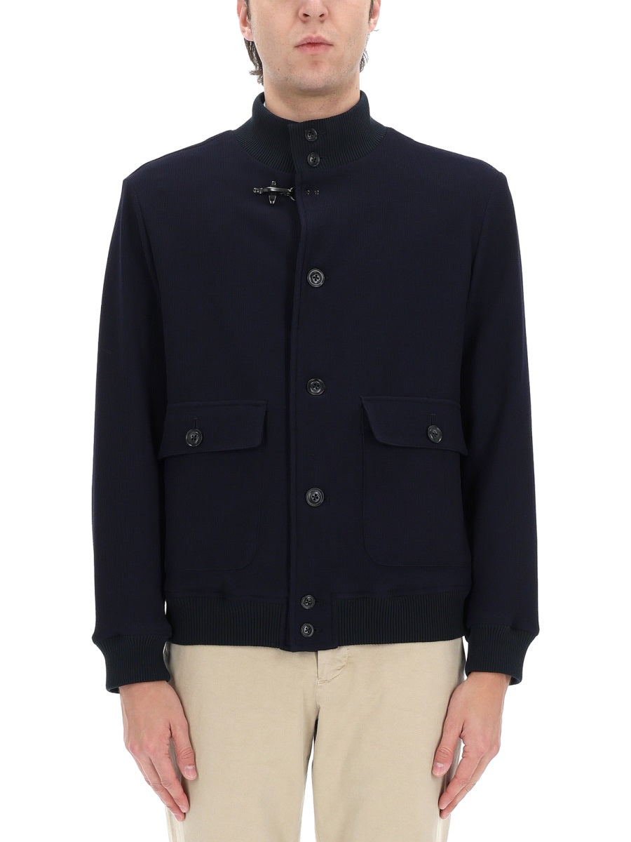 Fay Men Wool Jacket With Buttons FAY