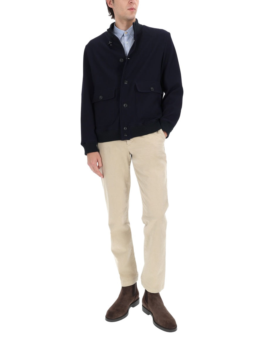 Fay Men Wool Jacket With Buttons FAY
