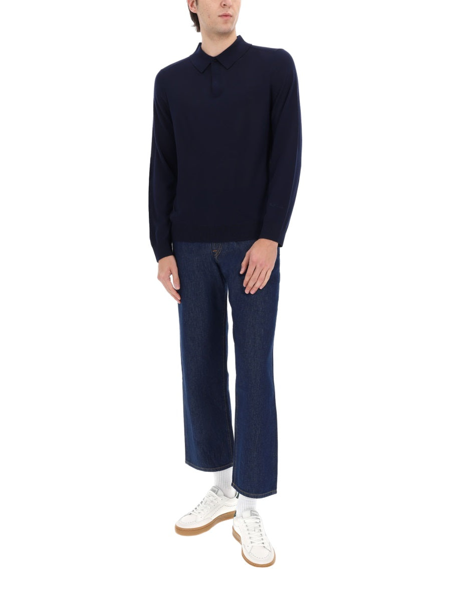 Paul Smith Men Merino Wool Polo Shirt PAUL SMITH