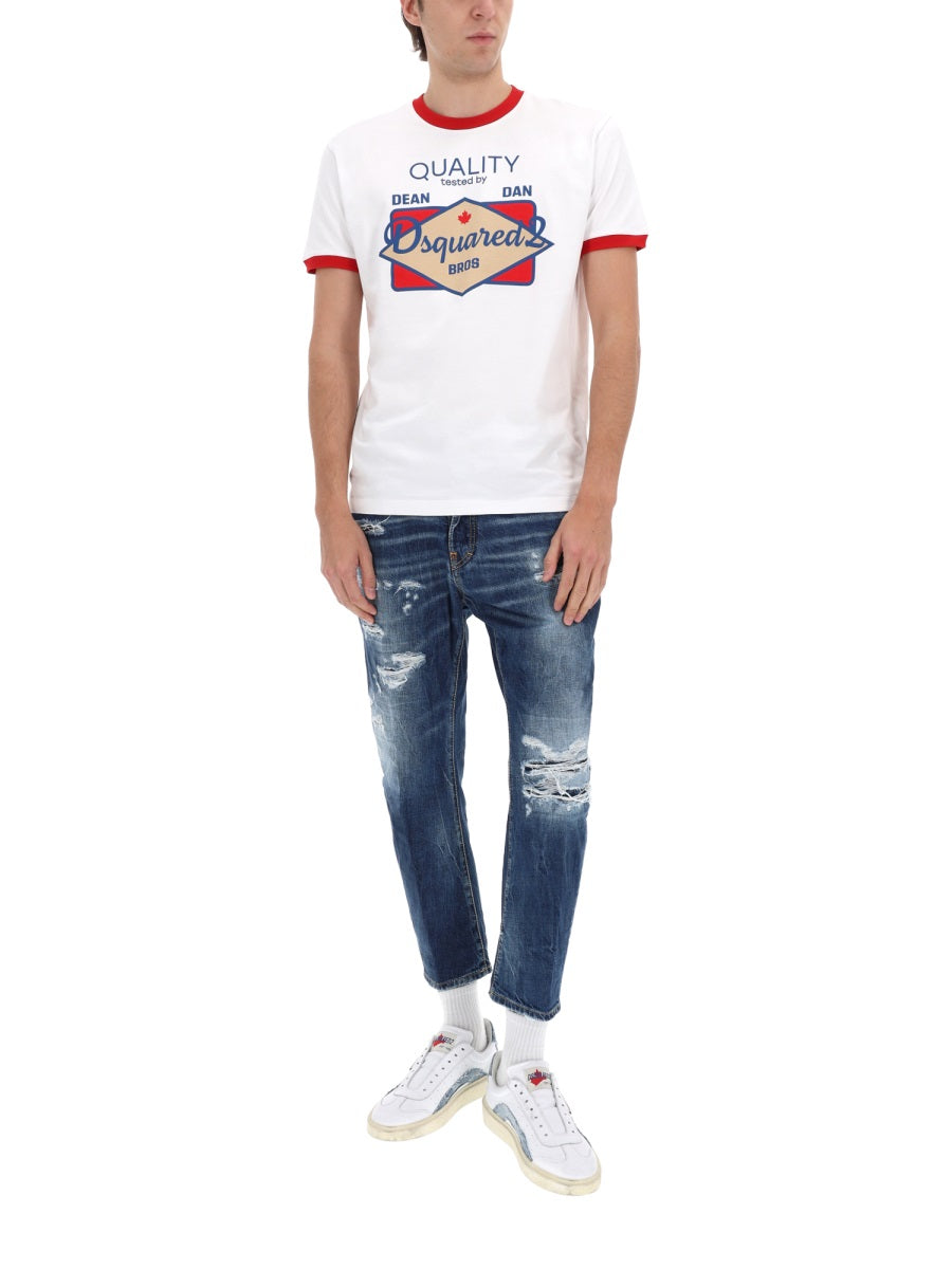 Dsquared Men Jeans With "Destroyed" Details DSQUARED2