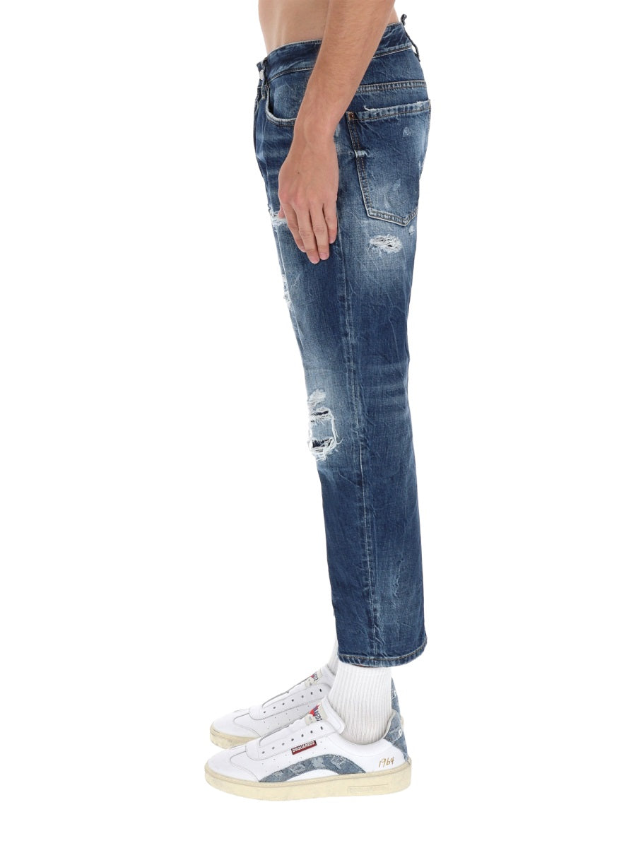 Dsquared Men Jeans With "Destroyed" Details DSQUARED2
