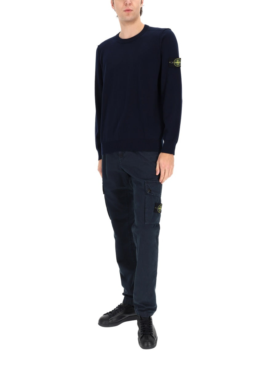 Stone Island Men Cargo Pants With Logo Patch STONE ISLAND