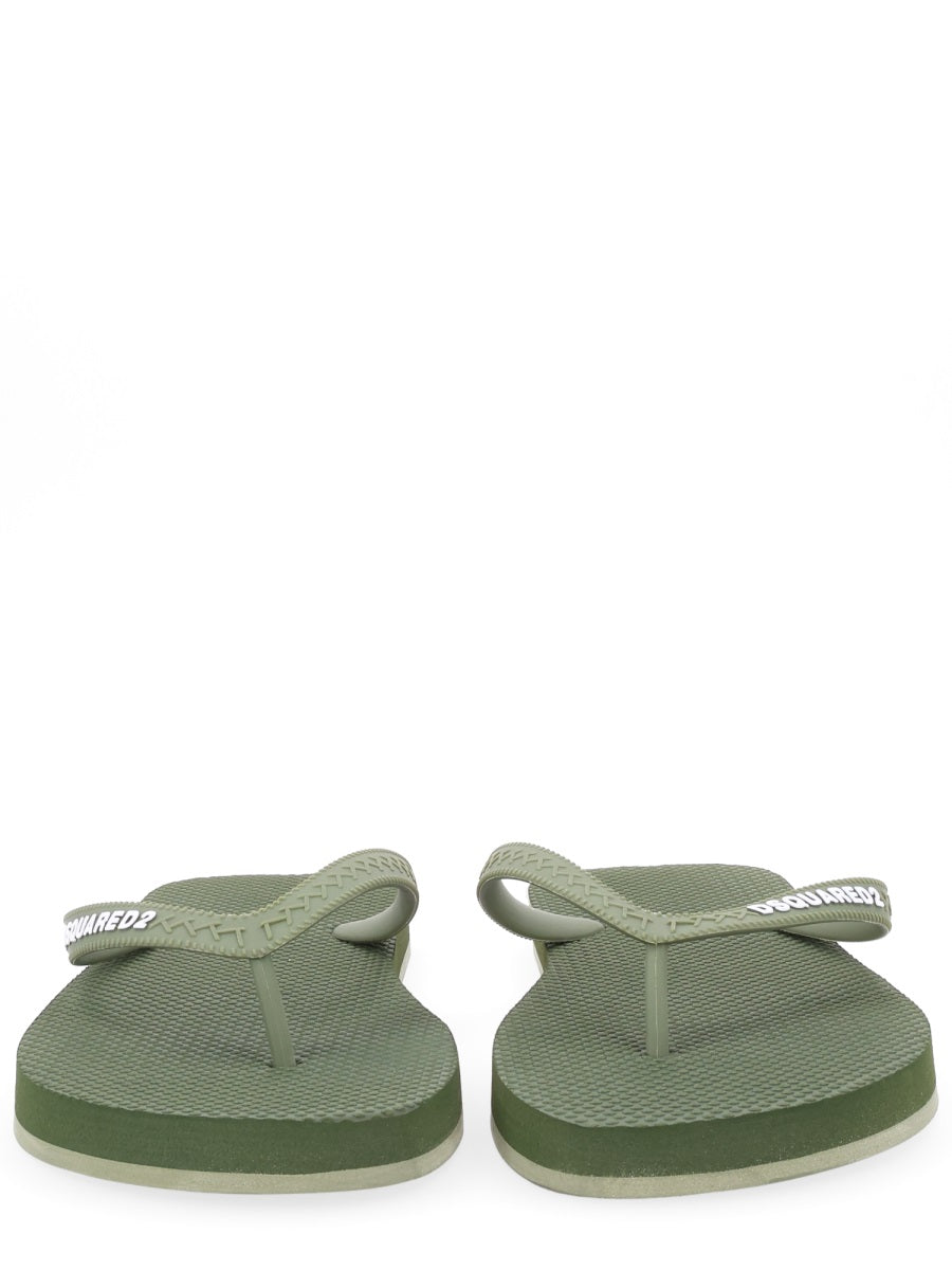 Dsquared Men Flip Plop Slipper With Logo DSQUARED2