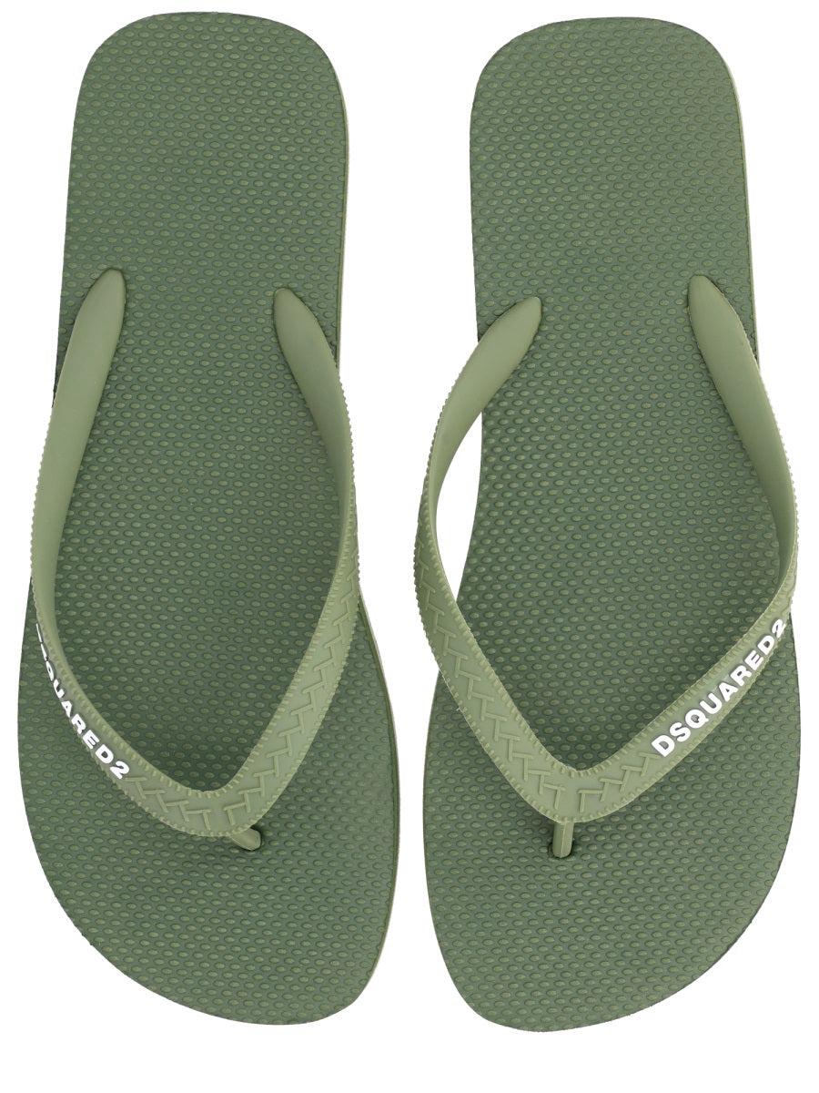 Dsquared Men Flip Plop Slipper With Logo DSQUARED2