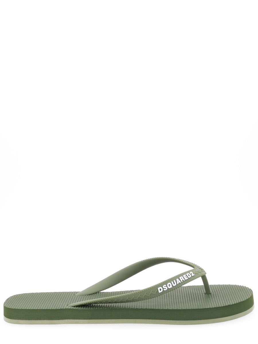 Dsquared Men Flip Plop Slipper With Logo DSQUARED2