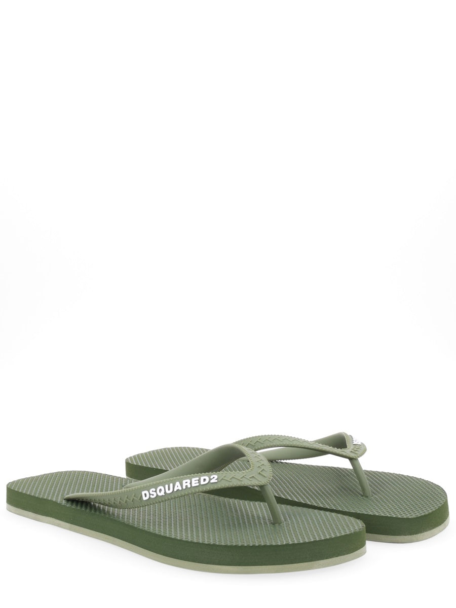 Dsquared Men Flip Plop Slipper With Logo DSQUARED2