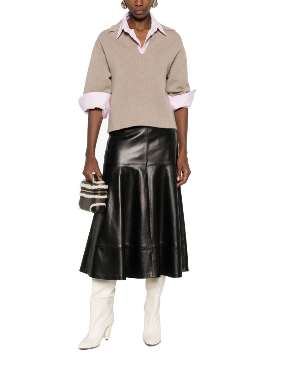 Bottega Veneta Women Cashmere Polo Shirt BOTTEGA VENETA